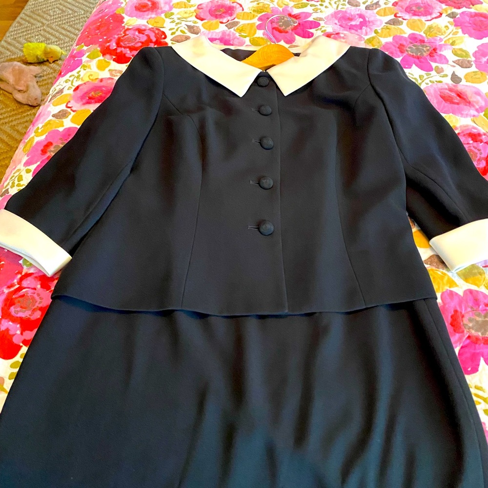 Talbots Elegant Black Skirt Suit